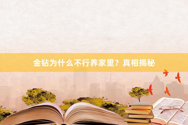 金钻为什么不行养家里？真相揭秘